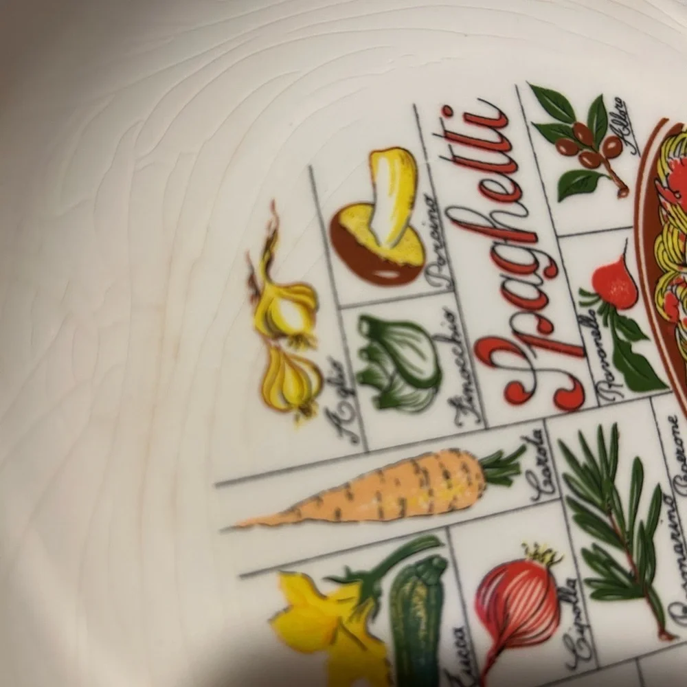 50%offw❤️ Tre Ci, 3 PastaServing Bowl.Made in Italy Sicilia Crazing glaze. Rack